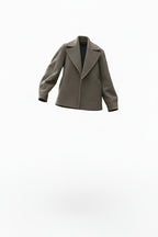 Women’s Oversized Double-Breasted Coat – Relaxed Fit with Notched Lapels