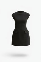 Women’s Mini Dress with Pocket – Modern Everyday Silhouette by Mova London
