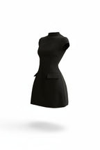 Women’s Mini Dress with Pocket – Modern Everyday Silhouette by Mova London